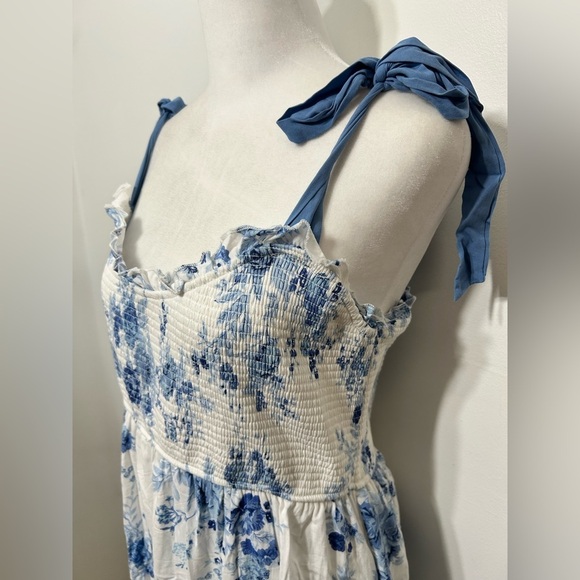 New! Altar’d State Cottagecore Floral Smocked Tiered Midi Dress Size XXL - Picture 8 of 15